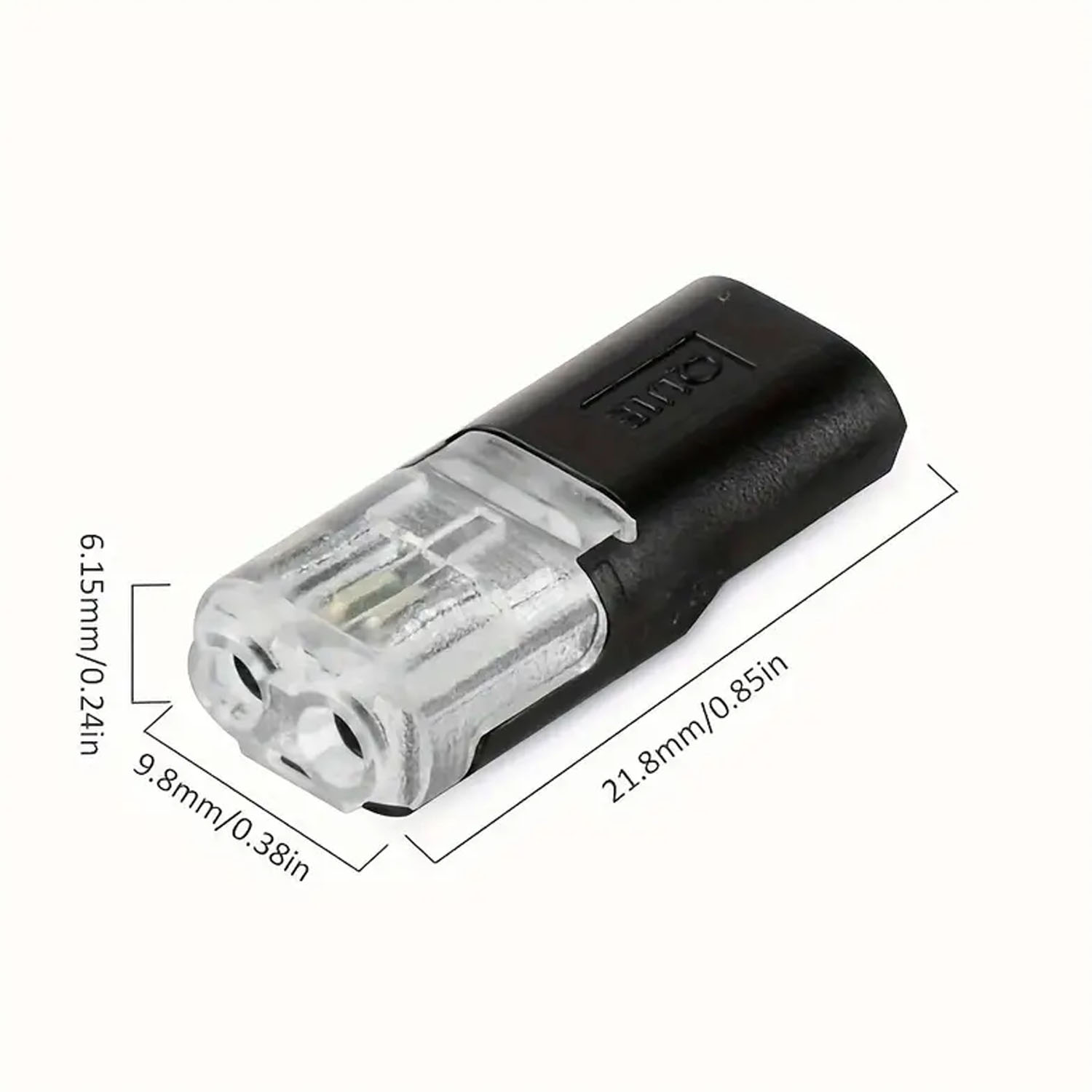 AliExpress 20/30/50/100 Pieces of Locking Plug-In Dual-Wire Led Connectors, 2-Pin 2-Way Universal Compact Cable Connectors, view 2
