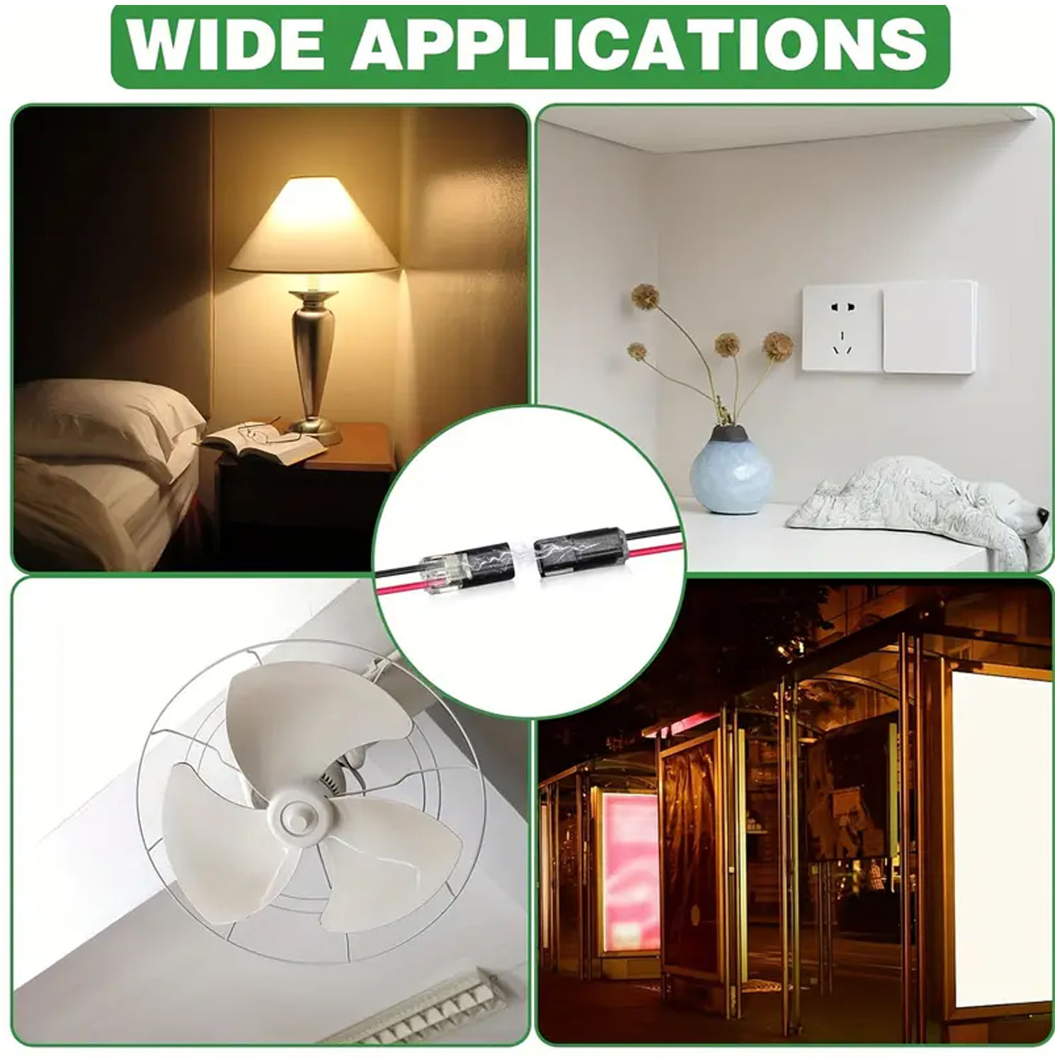 AliExpress 20/30/50/100 Pieces of Locking Plug-In Dual-Wire Led Connectors, 2-Pin 2-Way Universal Compact Cable Connectors, view 6