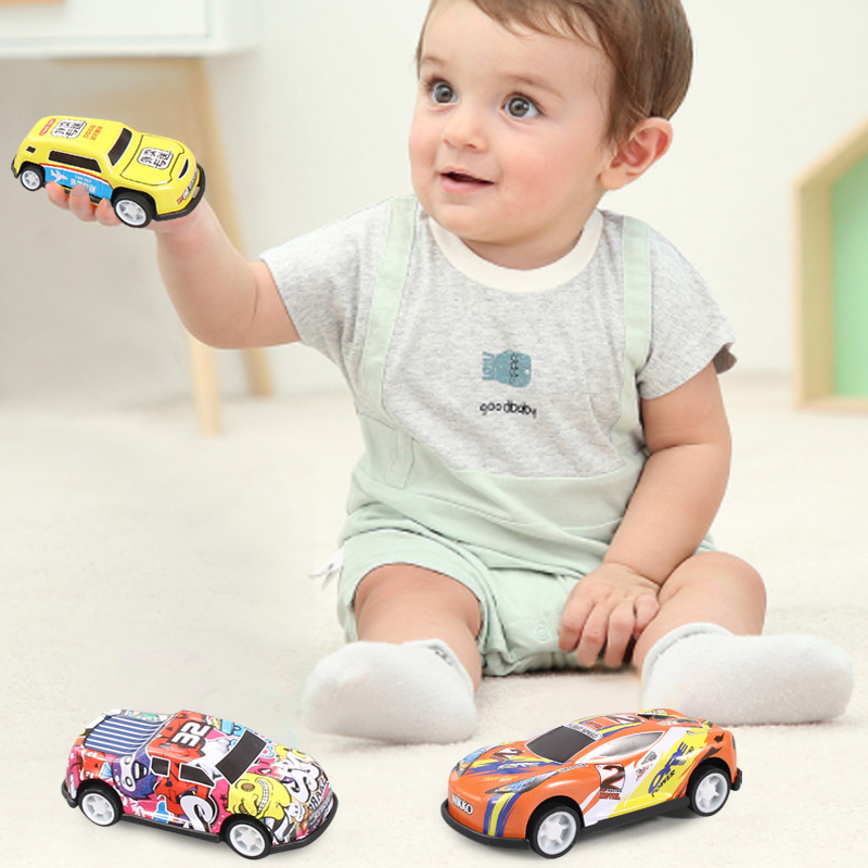 AliExpress 20/30/50Pcs Mini Car Set Inertia Pull Back Cars for Boys Plastic Vehicle Model Collection Toys Birthday New Year Gifts for Kids, view 3