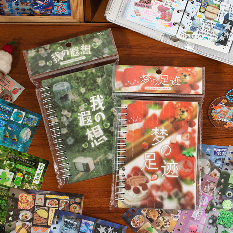 AliExpress 20/30 Sheets Die cut Japanese Stationery Stickers book Retro Cartoon Decorative Sticker handmade Scrapbooking Journal Supplies