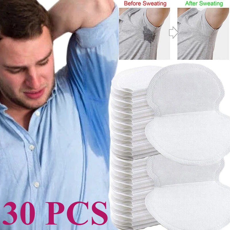 AliExpress 20-30Pcs Pack Unisex Sweat Pads Summer Deodorants Underarm Anti Perspiration Pads Disposable Armpit Absorb Sweat Shield Pads