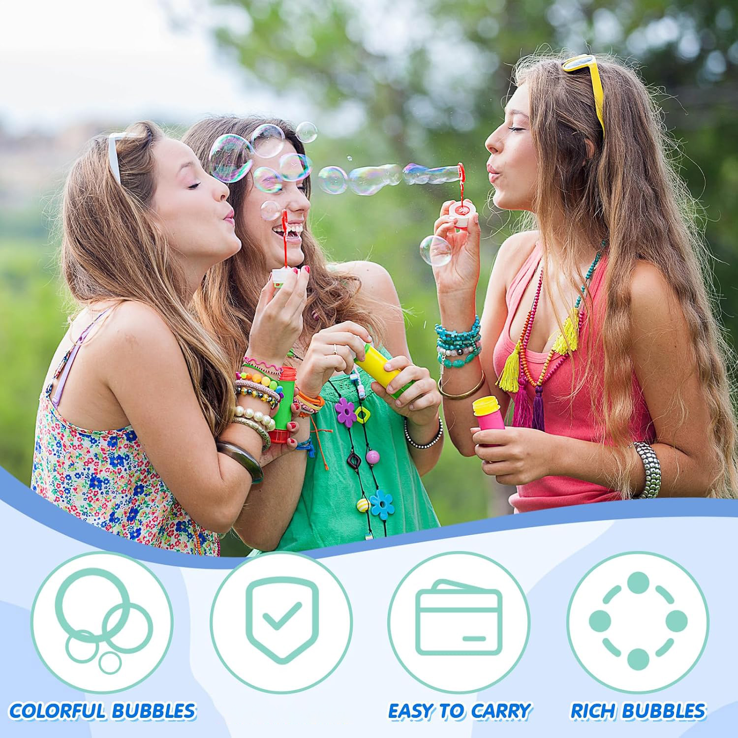 AliExpress 20/40 Pack Concentrated Bubble Solution Refill, For All Bubble Blowers, Bubble Machines, Birthday Party Outdoor Activities Gift, view 3