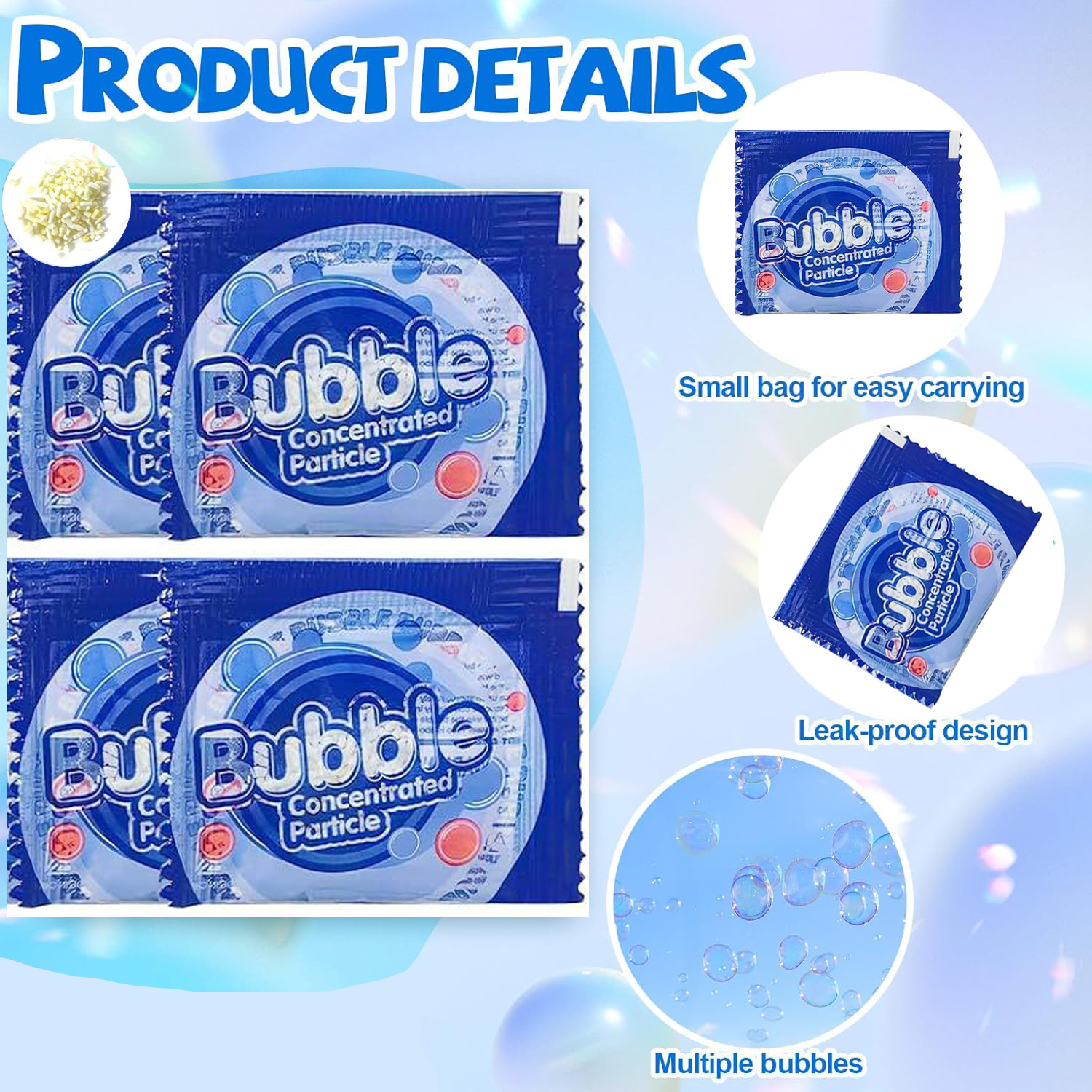 AliExpress 20/40 Pack Concentrated Bubble Solution Refill, For All Bubble Blowers, Bubble Machines, Birthday Party Outdoor Activities Gift, view 5