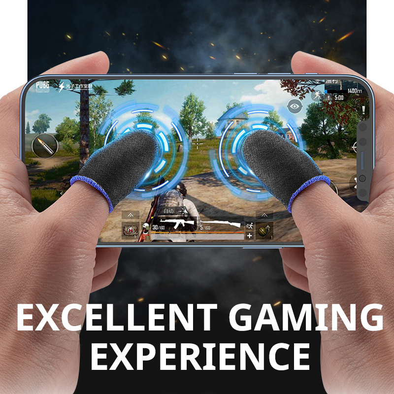AliExpress 20/40pcs Game Fingertip Gloves For PUBG Mobile Games Touch Screen Finger Cover Sweatproof Anti-slip Touch Screen Finger Gloves, view 4