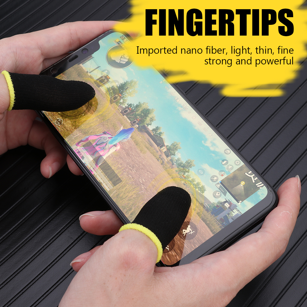 AliExpress 20/40pcs Game Fingertip Gloves For PUBG Mobile Games Touch Screen Finger Cover Sweatproof Anti-slip Touch Screen Finger Gloves, view 6