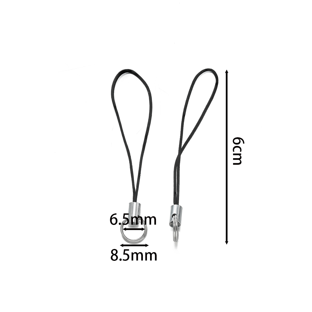 AliExpress Polyester Lanyard Cords with Double Jump Rings, view 2