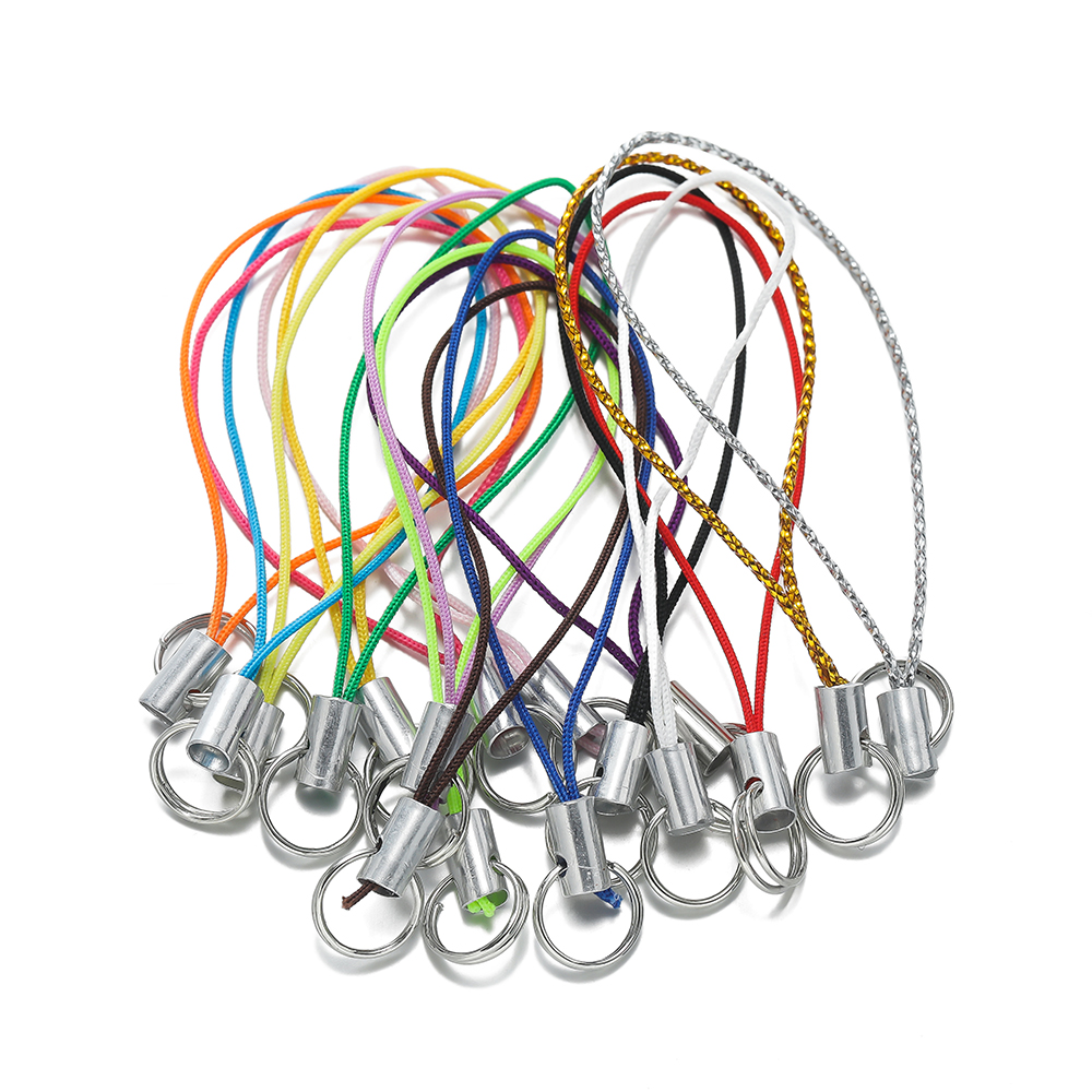 AliExpress Polyester Lanyard Cords with Double Jump Rings, view 3