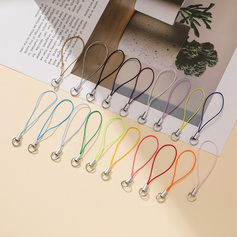 AliExpress Polyester Lanyard Cords with Double Jump Rings, view 5