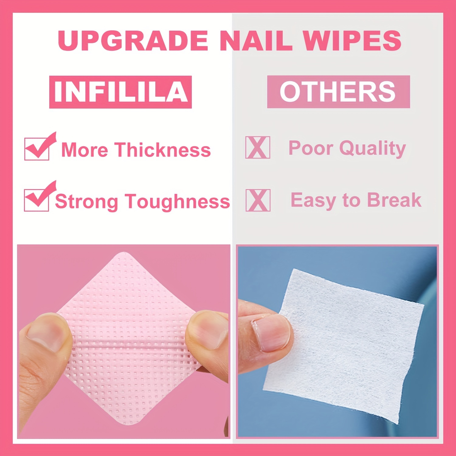 AliExpress Lint-Free Gel Nail Cleansing Wipes, view 2