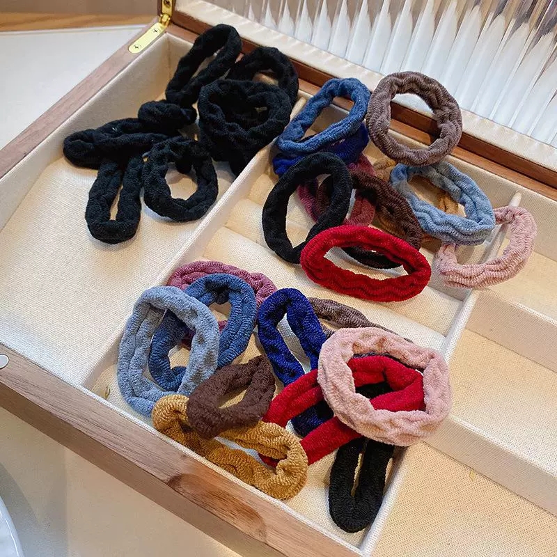 AliExpress 20-Pack Jacquard Towel-Ring Hair Ties