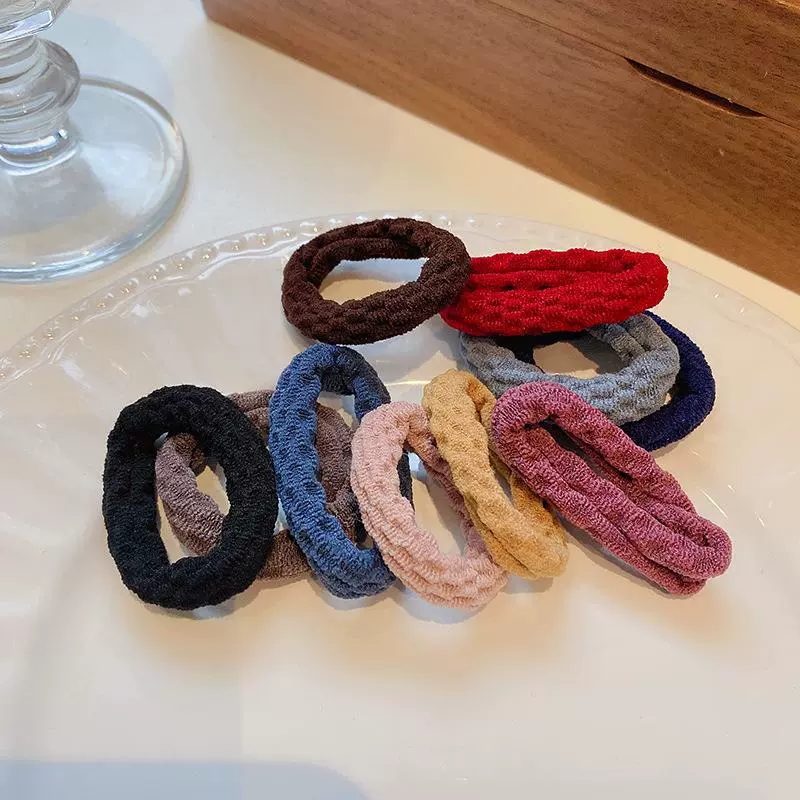 AliExpress 20-Pack Jacquard Towel-Ring Hair Ties, view 4