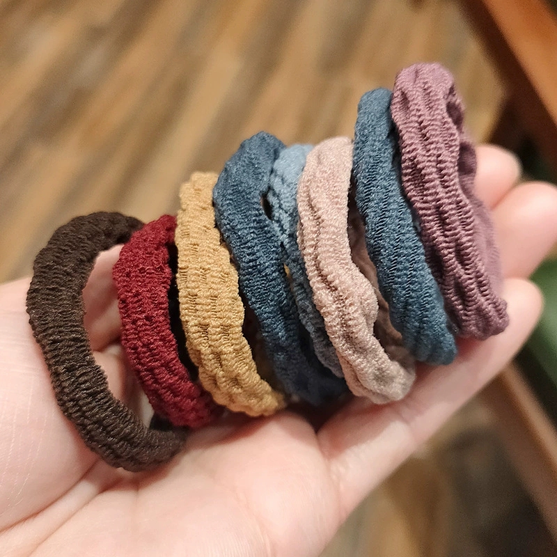 AliExpress 20-Pack Jacquard Towel-Ring Hair Ties, view 5