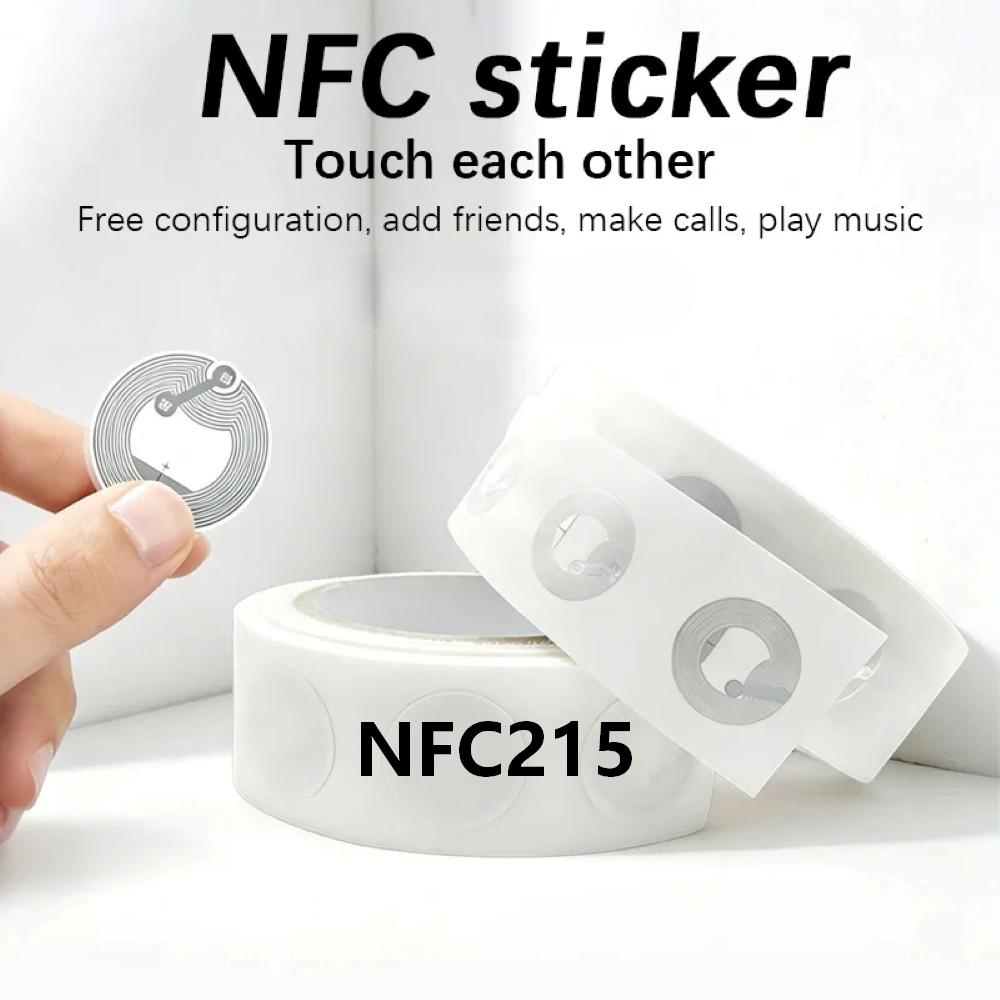 AliExpress 20 Pcs Ntag215 Self-adhesive NFC Lable Tag Sticker 13.56MHz ISO14443A White Universal 215 RFID Phone Available Adhesive Label