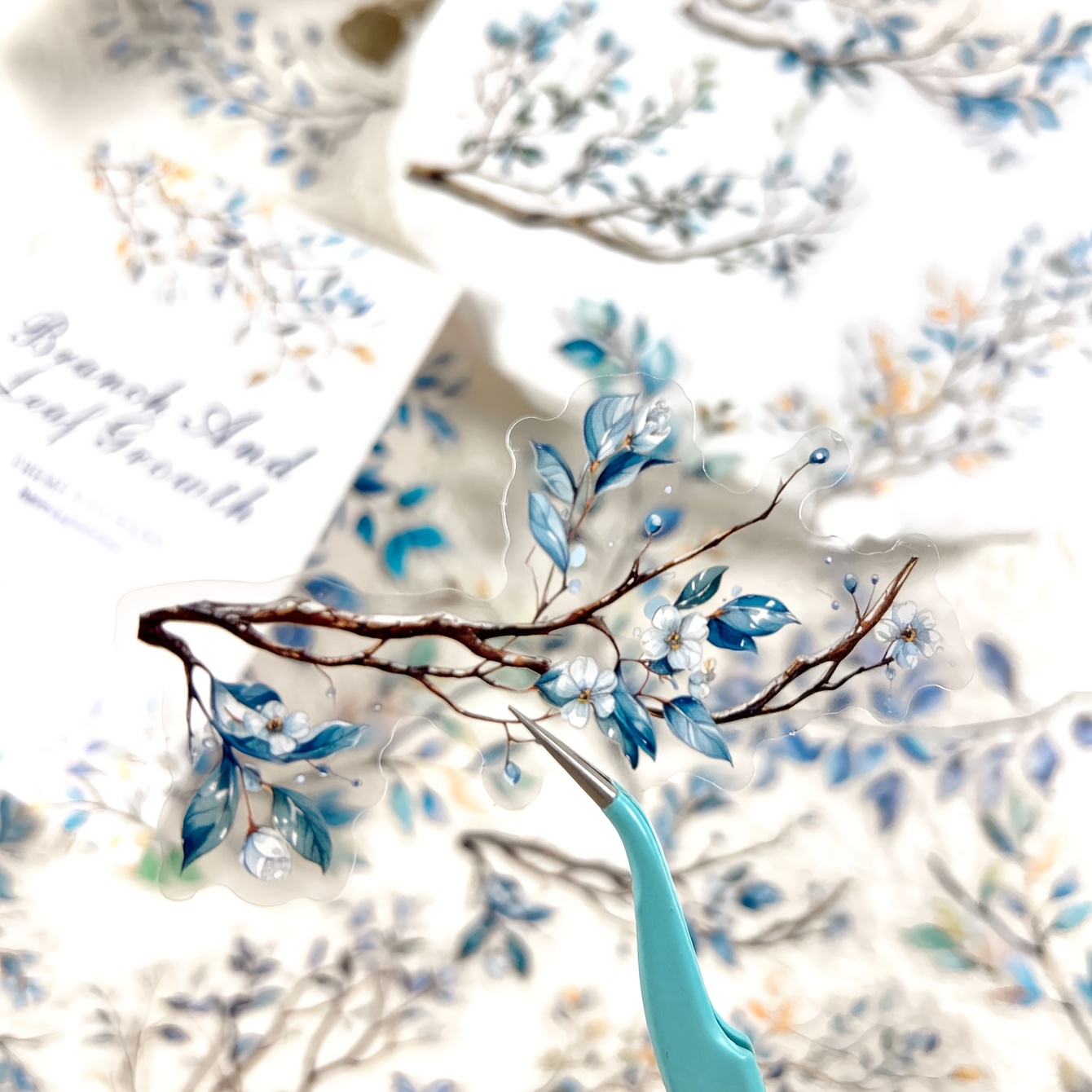 AliExpress 20 pcs Plant Branch Leaf Themed Sticker pack,Scrapbook,Photo Frame,Diary Stickers,DIY Decorative,Creative Stationery Stickers, view 4