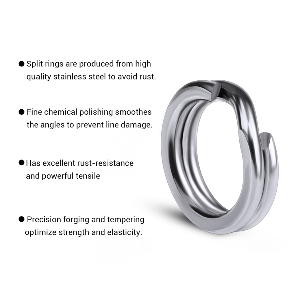 AliExpress Stainless Steel Fishing Split Rings (200 or 250), view 5