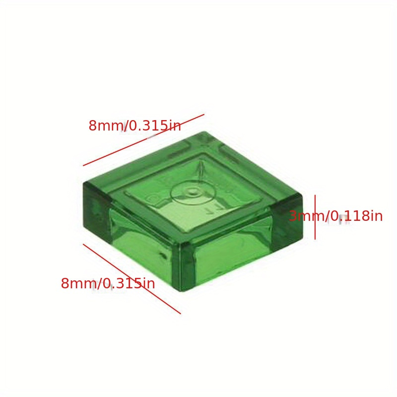AliExpress 200PCS 1x1 Transparent Clear Colorful Bricks Flat Tile Smooth Building Blocks DIY Educational Creative Parts Toy for Kids 3070, view 4