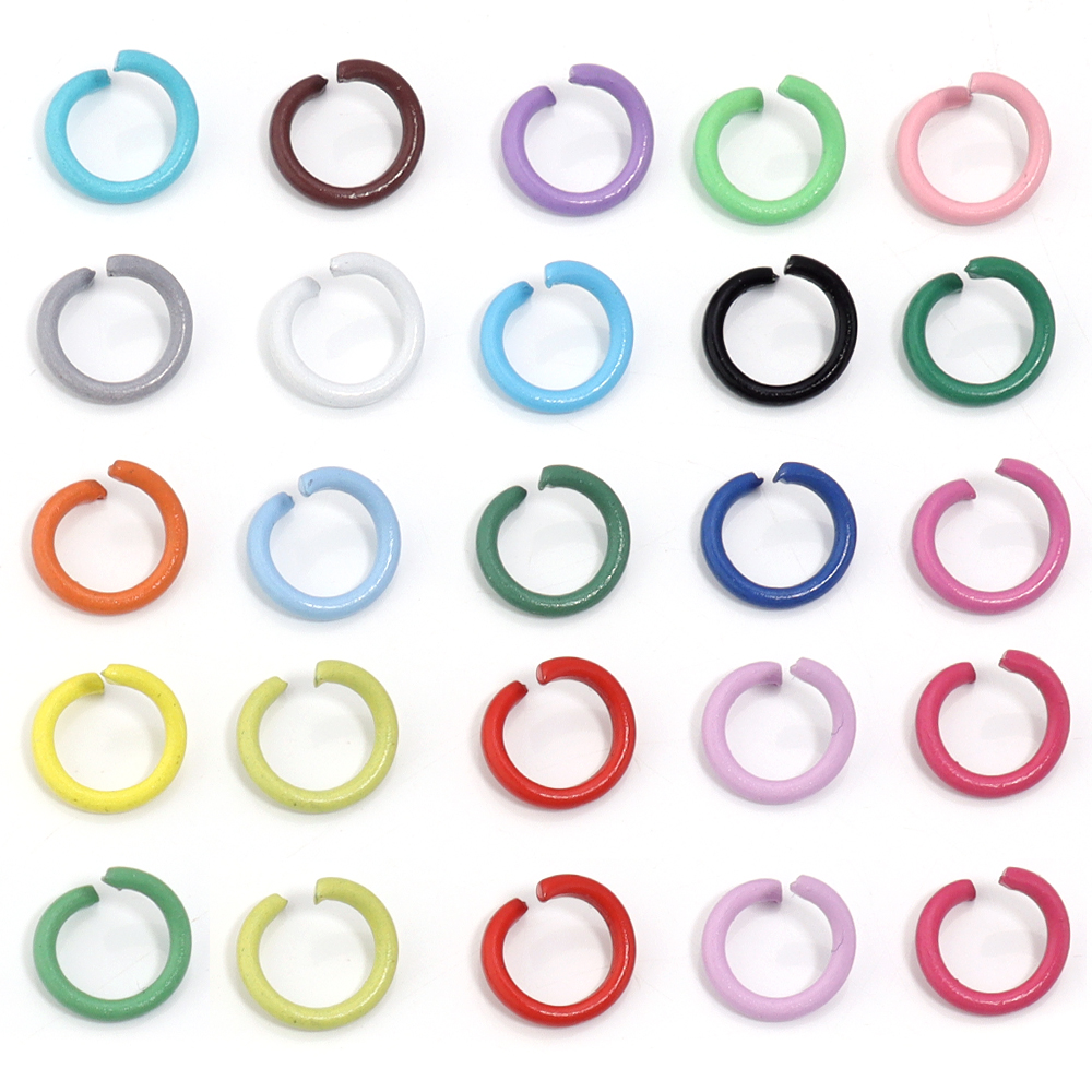 AliExpress 200-Piece 8 mm Colorful Open Jump Rings