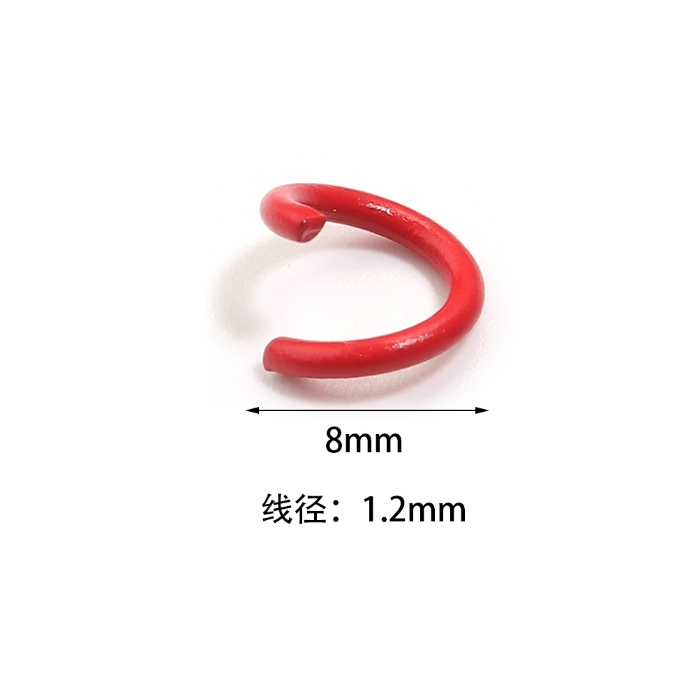 AliExpress 200-Piece 8 mm Colorful Open Jump Rings, view 2