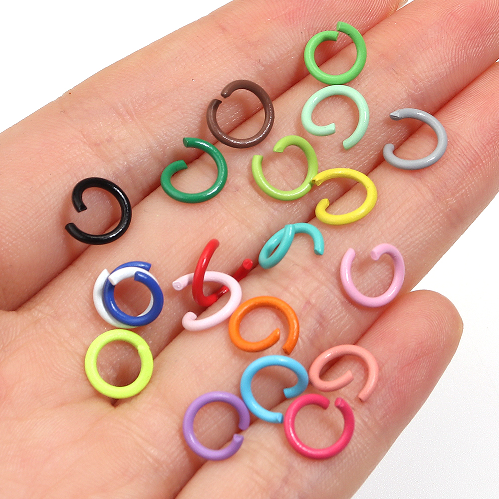 AliExpress Open Iron Jump Rings (8mm, 200-Pack), view 2
