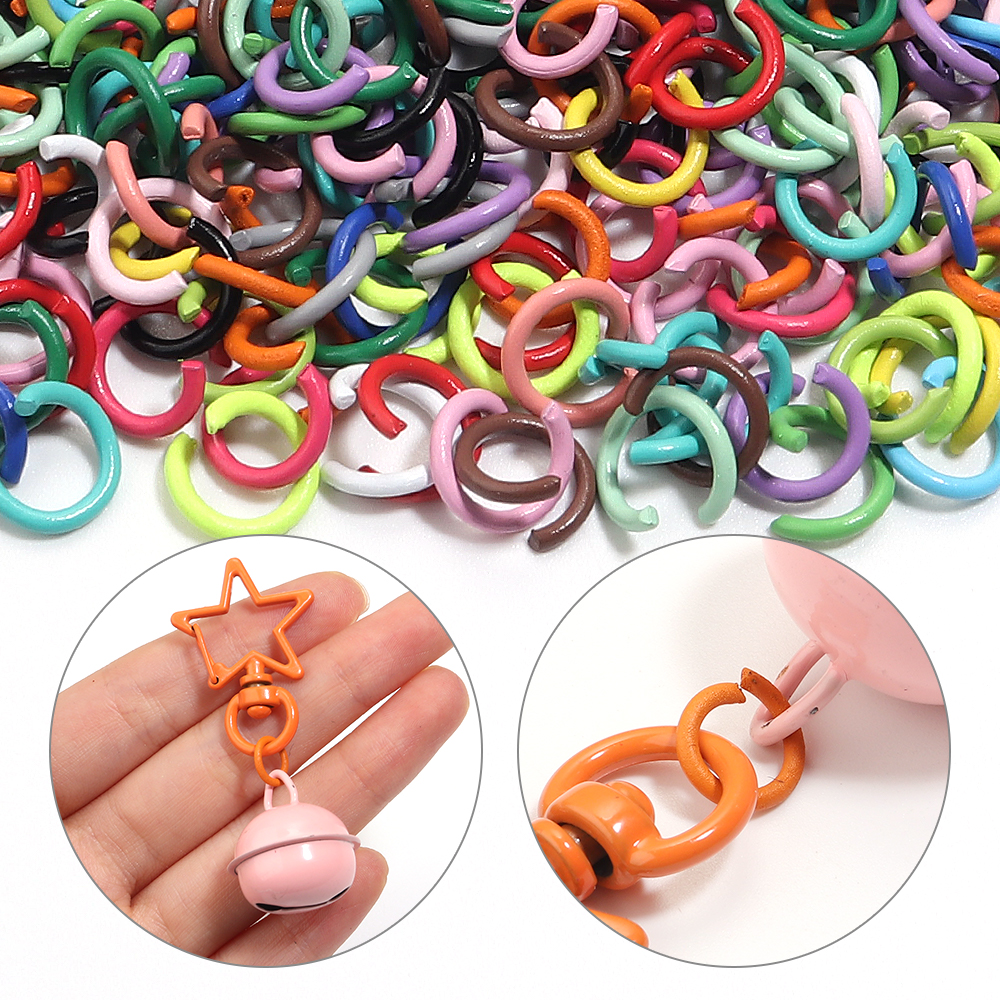 AliExpress Open Iron Jump Rings (8mm, 200-Pack), view 6