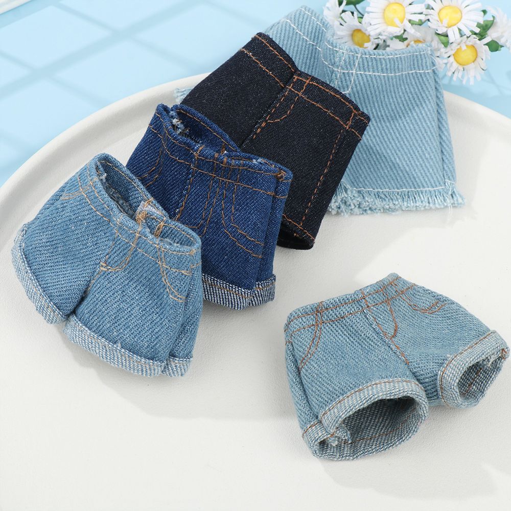 AliExpress 2022 Newest Multi Style Denim 11.5"Jeans Bottoms Shorts For Doll Clothes Outfits Short Pants For Blythe 1/6 Dolls Accessories