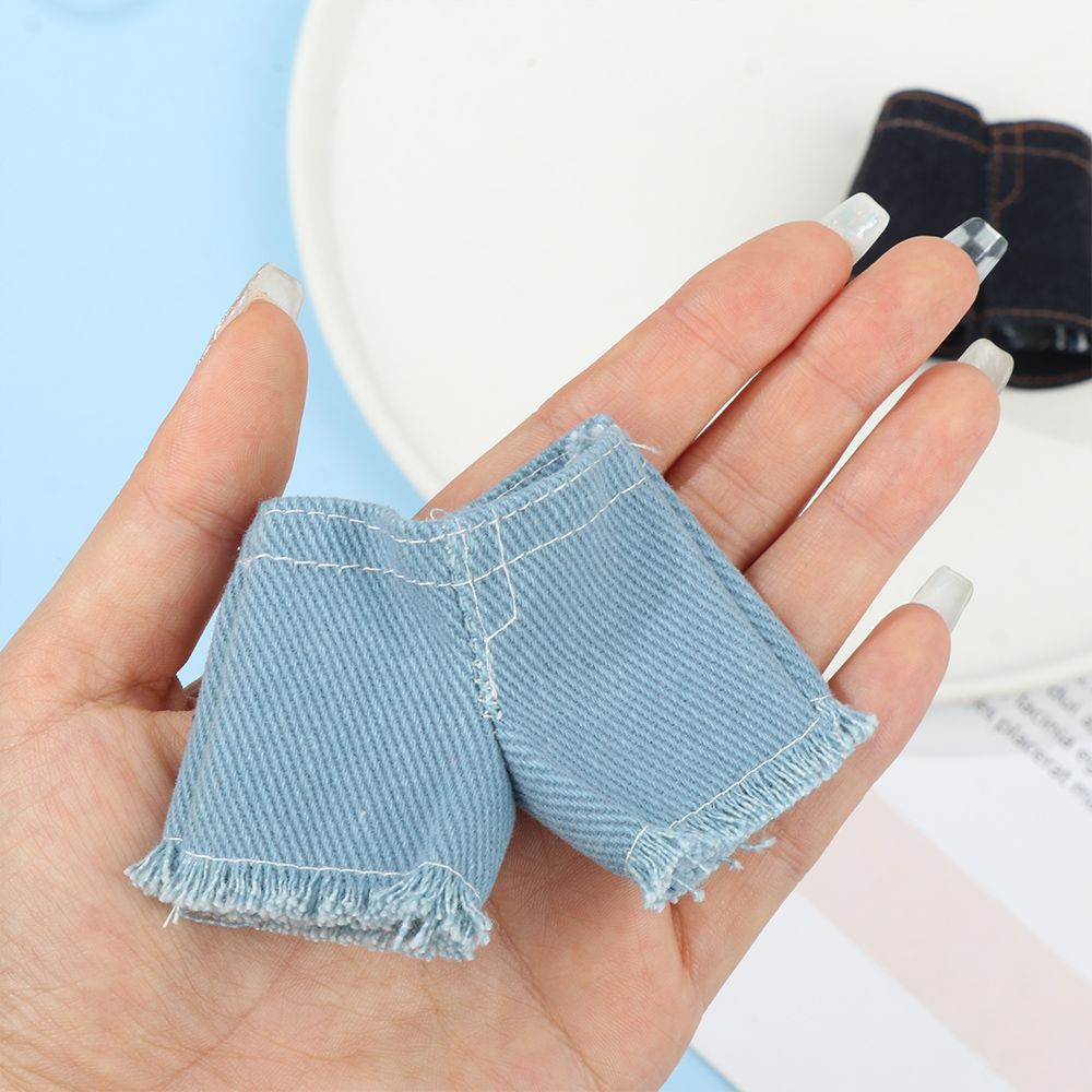 AliExpress 2022 Newest Multi Style Denim 11.5"Jeans Bottoms Shorts For Doll Clothes Outfits Short Pants For Blythe 1/6 Dolls Accessories, view 3