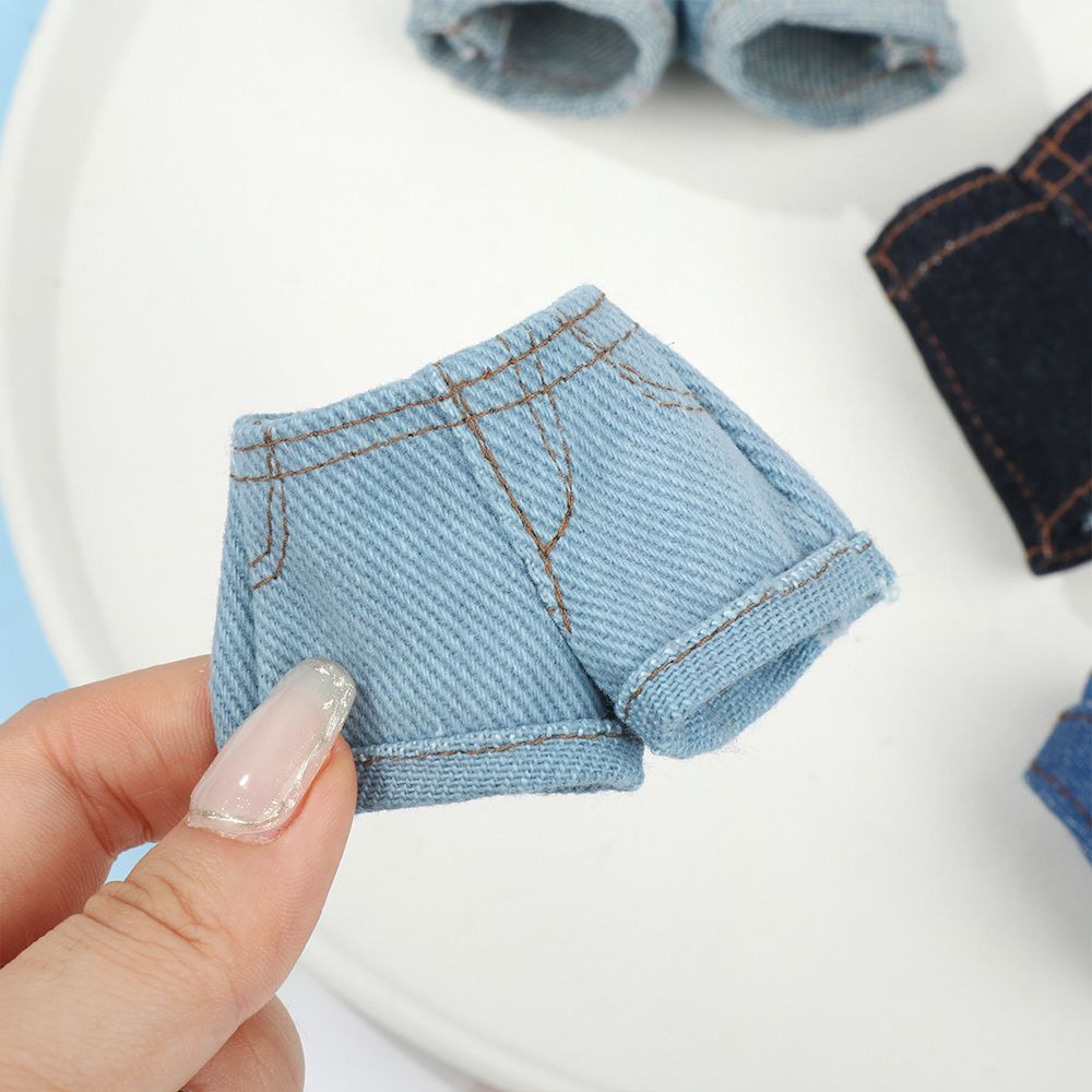 AliExpress 2022 Newest Multi Style Denim 11.5"Jeans Bottoms Shorts For Doll Clothes Outfits Short Pants For Blythe 1/6 Dolls Accessories, view 5