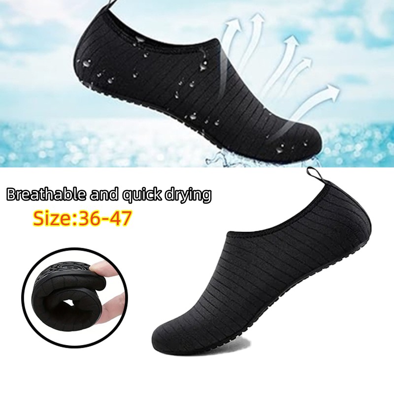 AliExpress 2024 New Beach Water Shoes Unisex Beach Quick-Drying Breathable Swimming Slippers Summer Anti-slip Casual Sports Water Sneakers