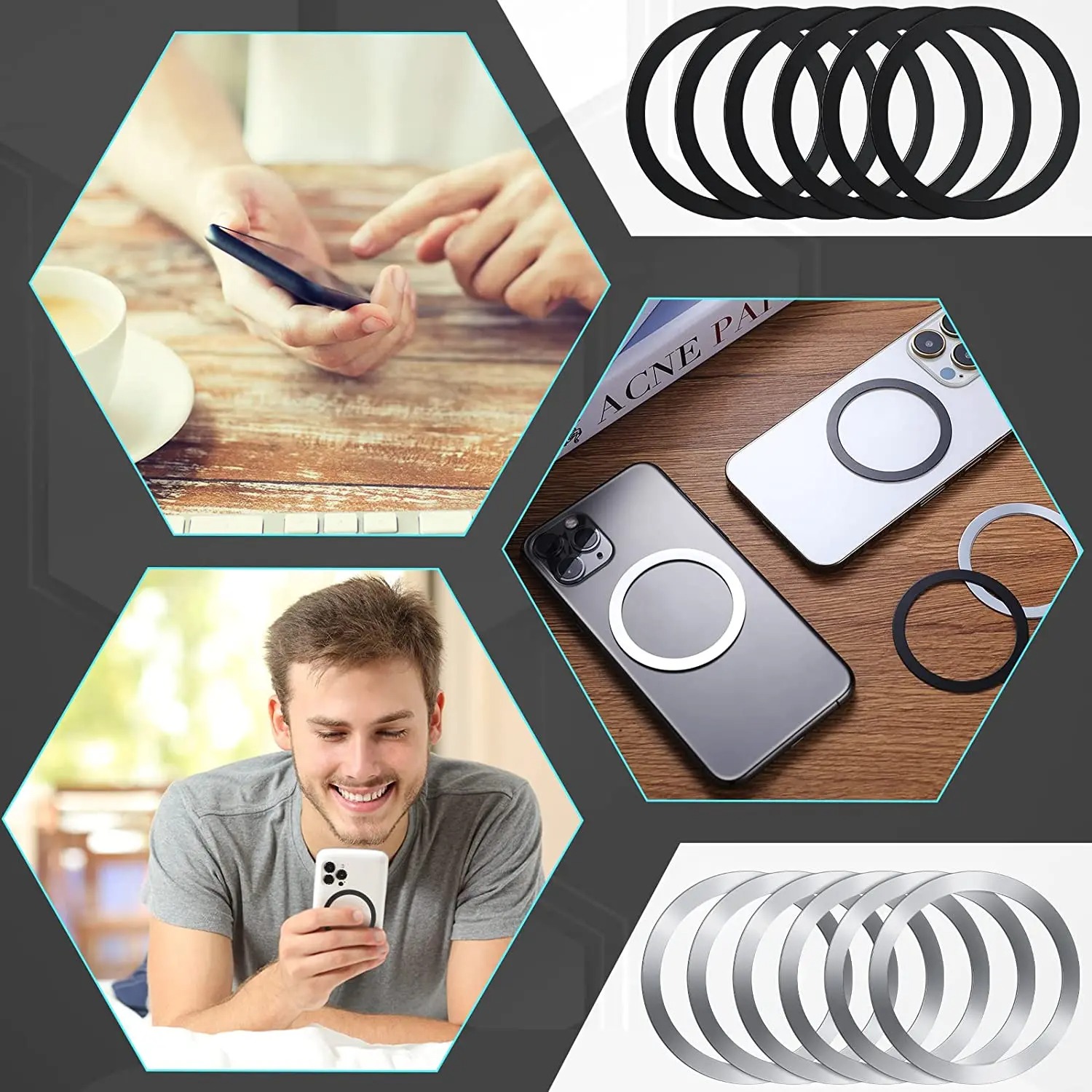 AliExpress Stainless Steel Metal Plate Ring for Magnetic Mounts, view 6