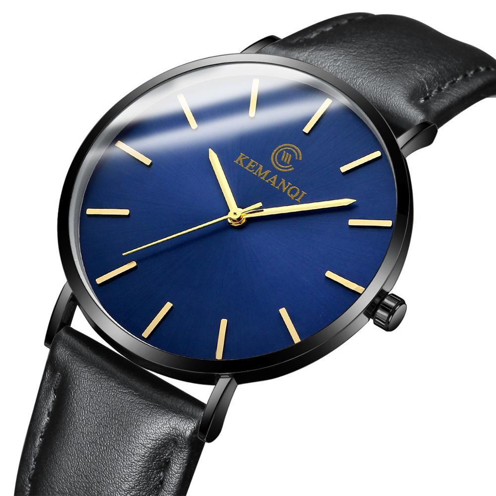 AliExpress Men's Ultra-Thin Gold-Tone Quartz Dress Watch, view 2