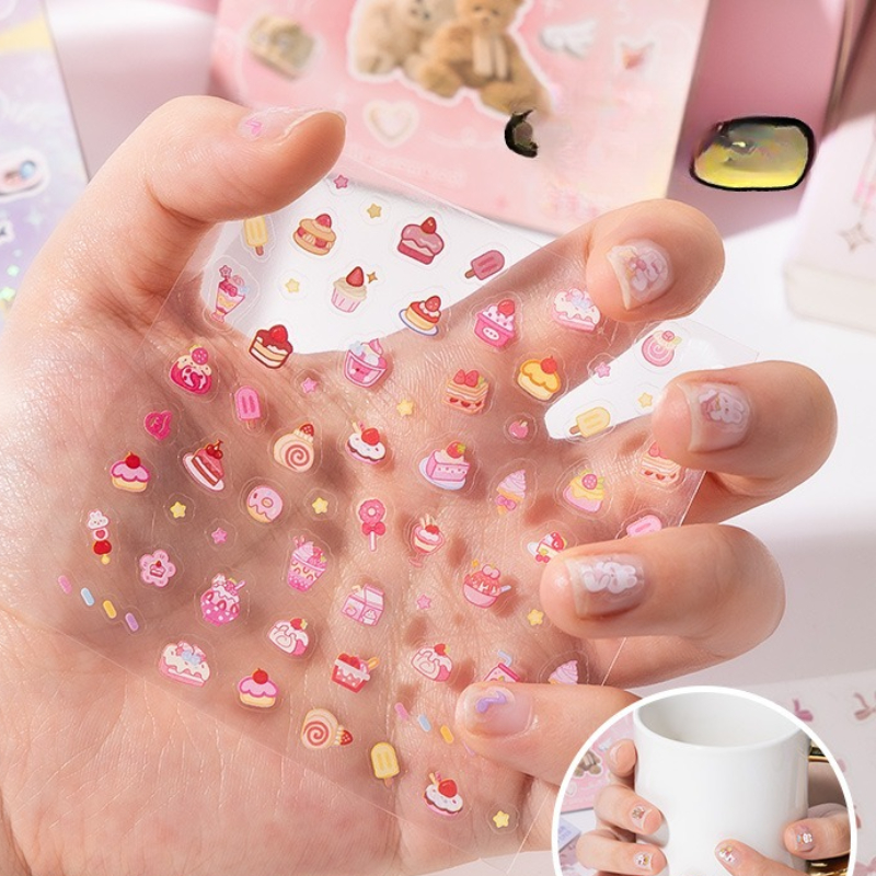 AliExpress 2025 Mini Sticker Book for Kids 300+ DIY Scrapbooking Stickers Kawaii Cartoon Dessert Journal Decal Kawaii Decoration Sticker, view 3