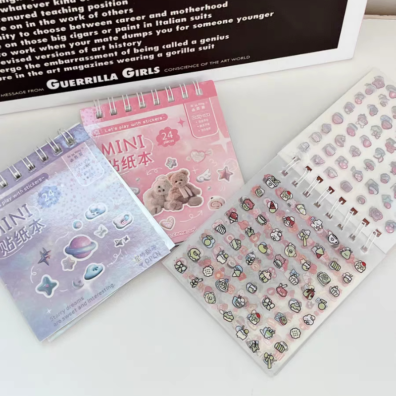 AliExpress 2025 Mini Sticker Book for Kids 300+ DIY Scrapbooking Stickers Kawaii Cartoon Dessert Journal Decal Kawaii Decoration Sticker, view 4