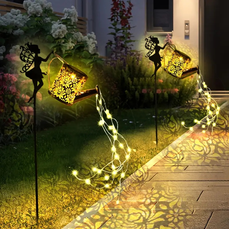 AliExpress Solar Watering Can Garden Fairy Lights, view 2