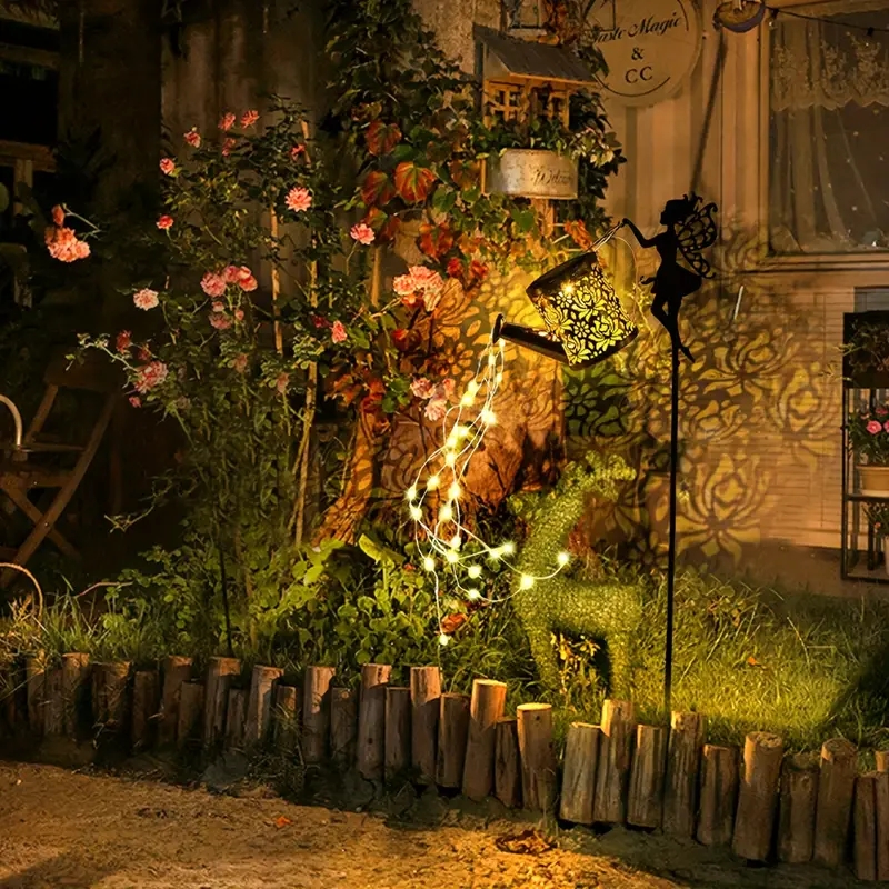 AliExpress Solar Watering Can Garden Fairy Lights, view 3