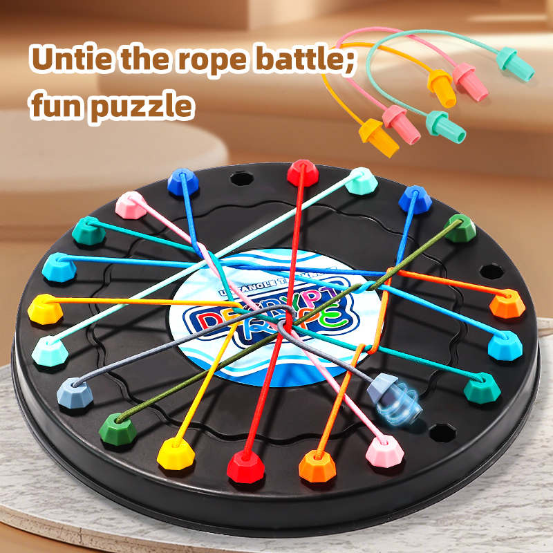 AliExpress 2025 New Rope Breaking Battle Challenge Puzzle Toy Knot Toy Children's Rope Decoding Game Logic Training