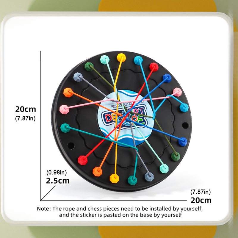 AliExpress 2025 New Rope Breaking Battle Challenge Puzzle Toy Knot Toy Children's Rope Decoding Game Logic Training, view 2