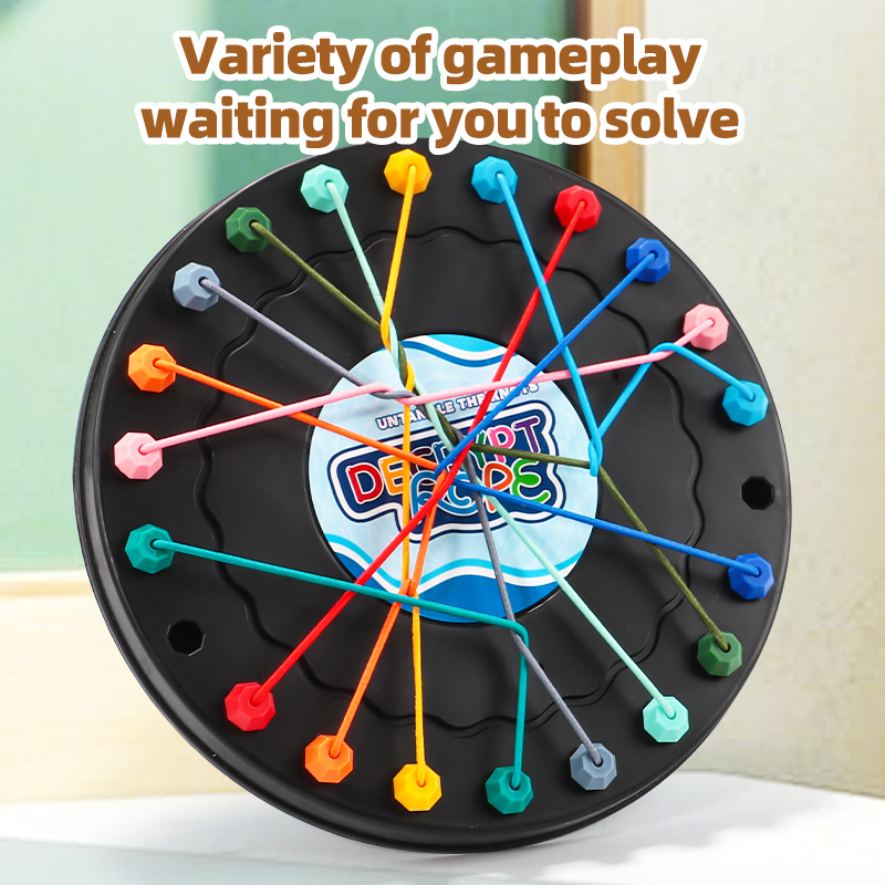 AliExpress 2025 New Rope Breaking Battle Challenge Puzzle Toy Knot Toy Children's Rope Decoding Game Logic Training, view 3