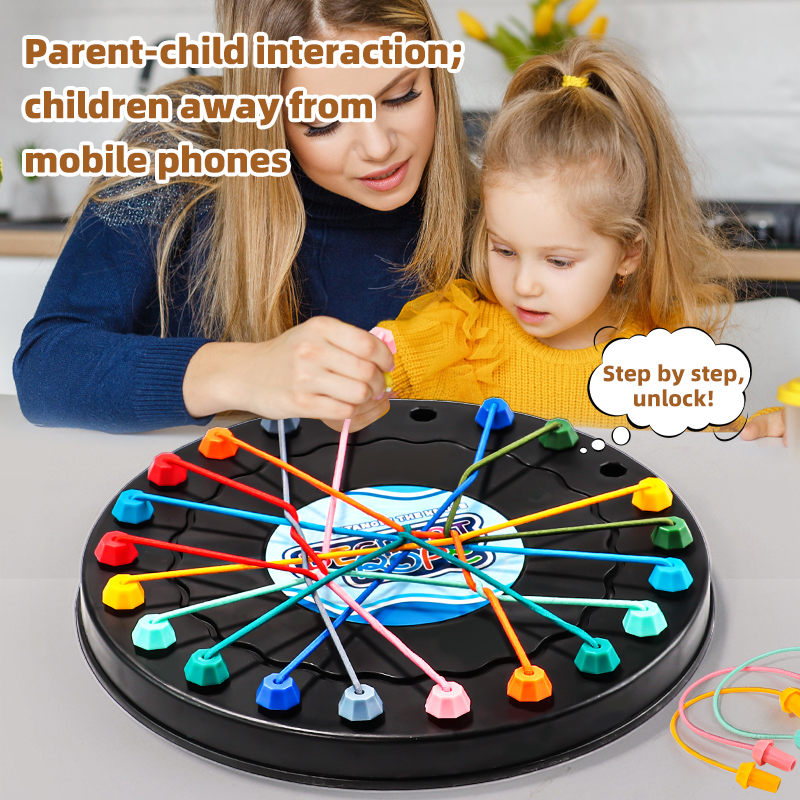 AliExpress 2025 New Rope Breaking Battle Challenge Puzzle Toy Knot Toy Children's Rope Decoding Game Logic Training, view 6