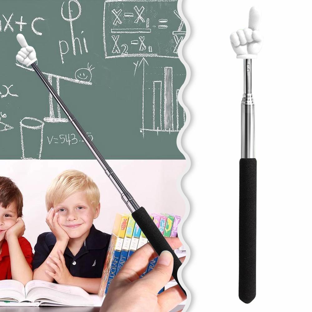 AliExpress 2025 New Stainless Steel Pointer Finger Teacher Finger Pointer Reading Stick Whiteboard Teaching Pointer Sticks Handheld, view 3