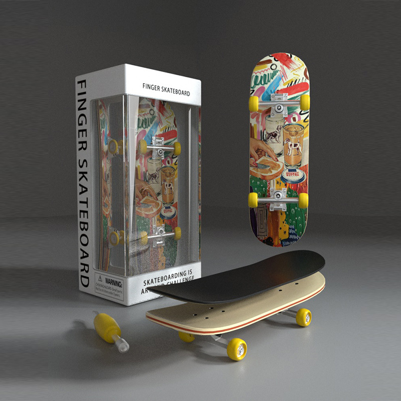 AliExpress 2025 New Toy Finger Skateboards Hobbies Novelty Anti Stress Sensory Fingerboard Toys Mini Funny Gift For Kids Boy, view 4