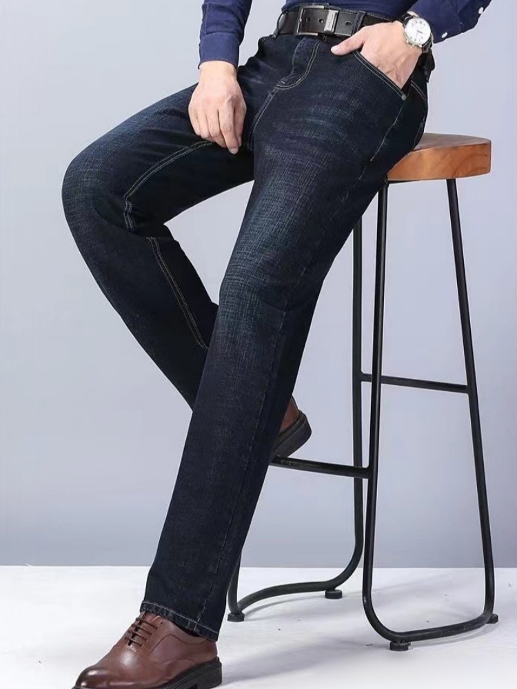 AliExpress 2025 Spring New Mens Slim Fit Classic Skinny Jeans Male Slim Fit Pencil Denim Blue Casual Street Style Casual Mens Skinny Jeans, view 2