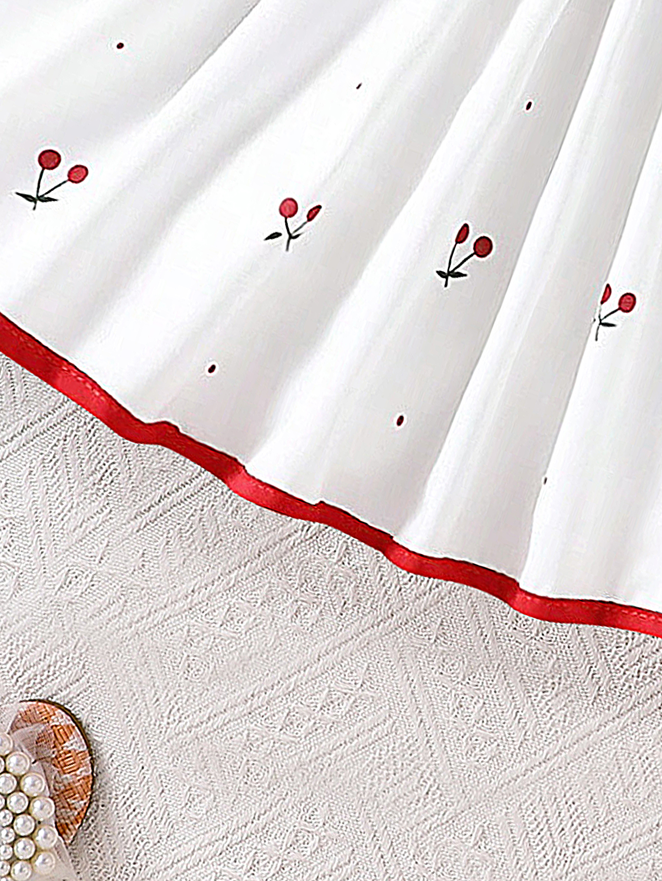 AliExpress 2025 Summer New Girls Infant Floral Print Dress Breathable Baby Princess Dress 0-3 Years Cool Short Sleeve Outfit, view 5