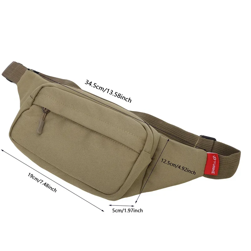 AliExpress 2025 Unisex Sports Fanny Pack - Fashion Canvas Waist/Shoulder Bag for Men & Women, Phone Purse with Casual Crossbody Design​, view 6