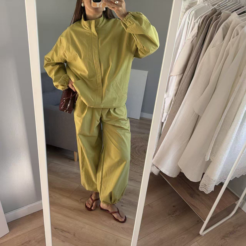 AliExpress 2025 Women Fall Autumn Sports style Jacket and Pants sets