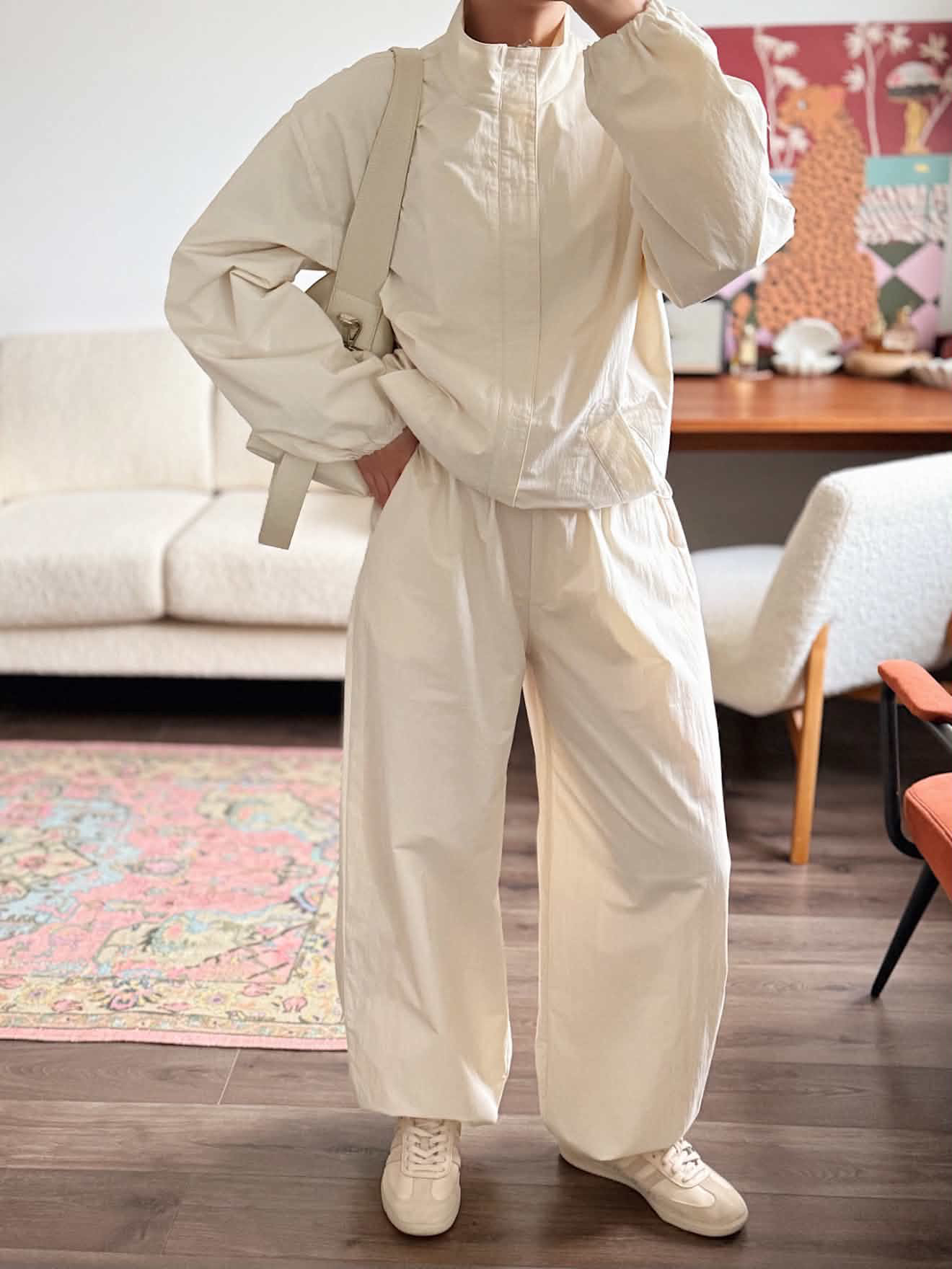 AliExpress 2025 Women Fall Autumn Sports style Jacket and Pants sets, view 3