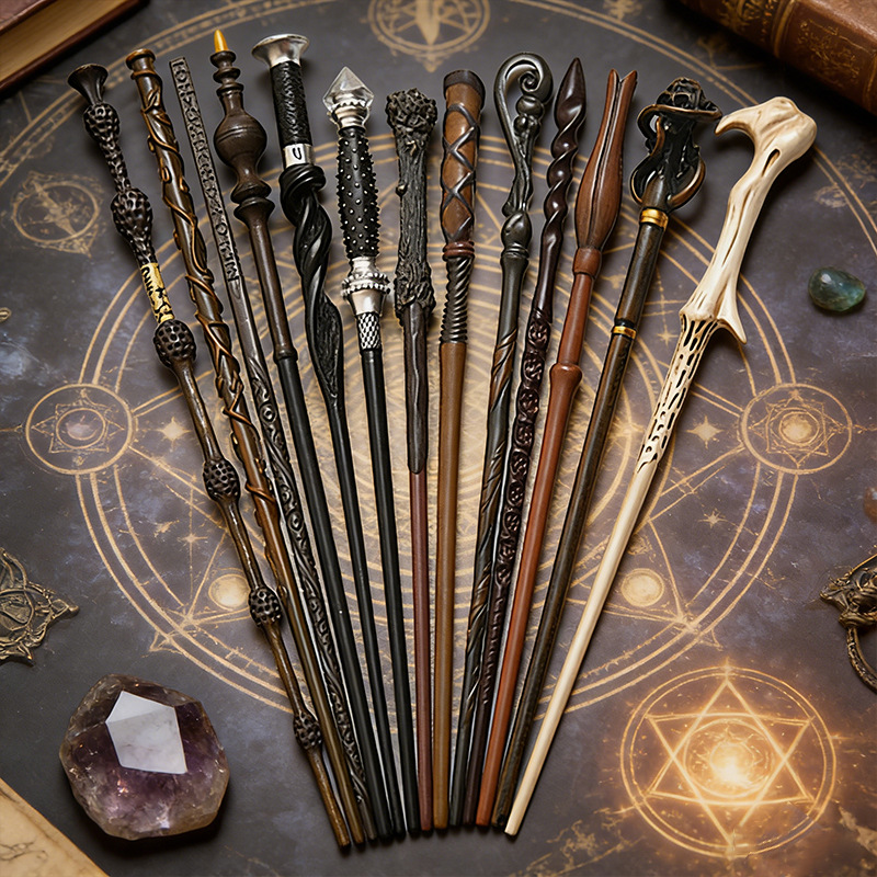 AliExpress 2026 Kinds of Metal Core Magic Wands Malfoy Voldmort Hermione Ron Bellatrix McGonagall Magical Potters Wand
