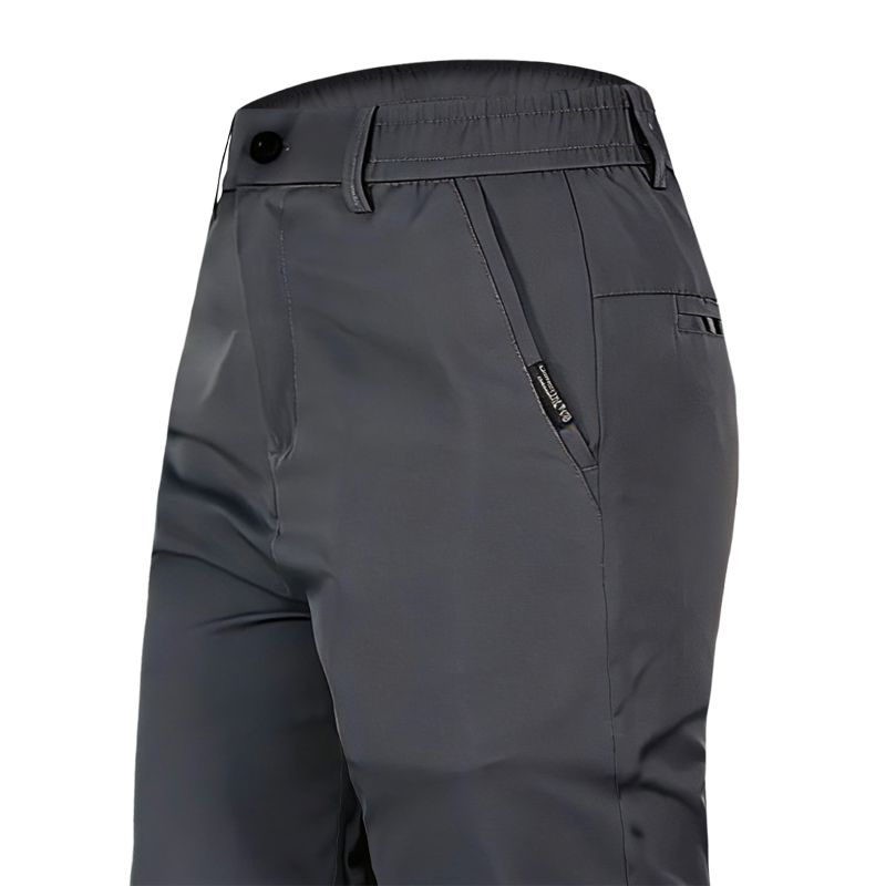 AliExpress 2026 Men's Ice Silk Straight Leg Thin Breathable Casual Pants Summer Business Long Trousers Fashionable Versatile Lightweight, view 2