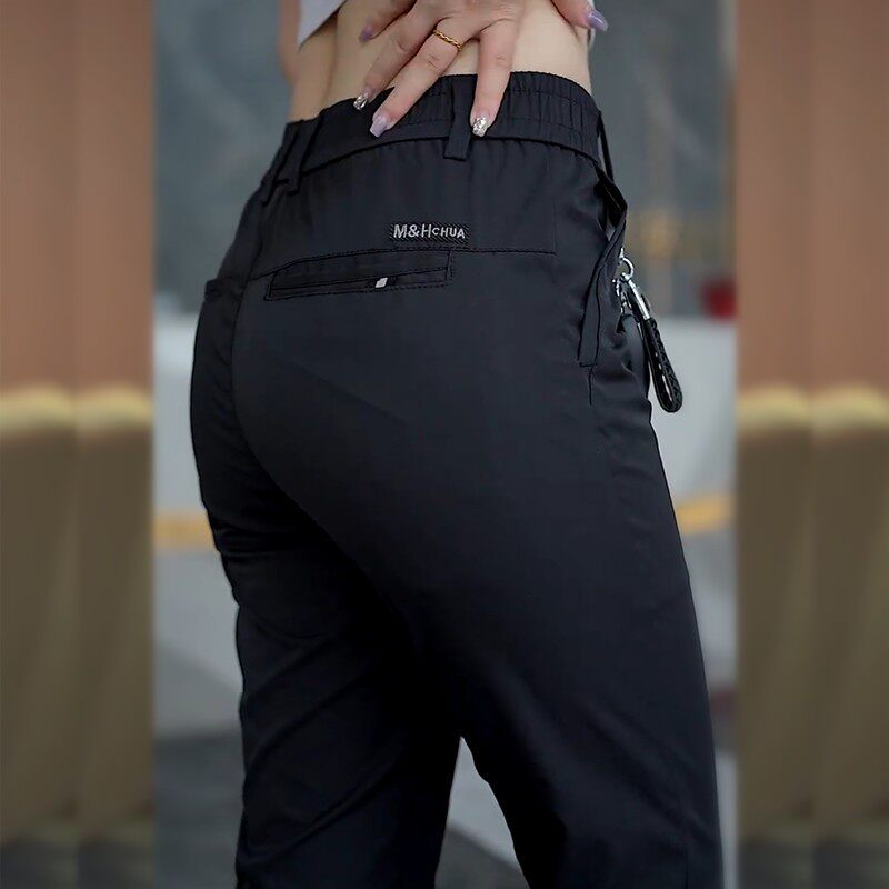 AliExpress 2026 Men's Ice Silk Straight Leg Thin Breathable Casual Pants Summer Business Long Trousers Fashionable Versatile Lightweight, view 4