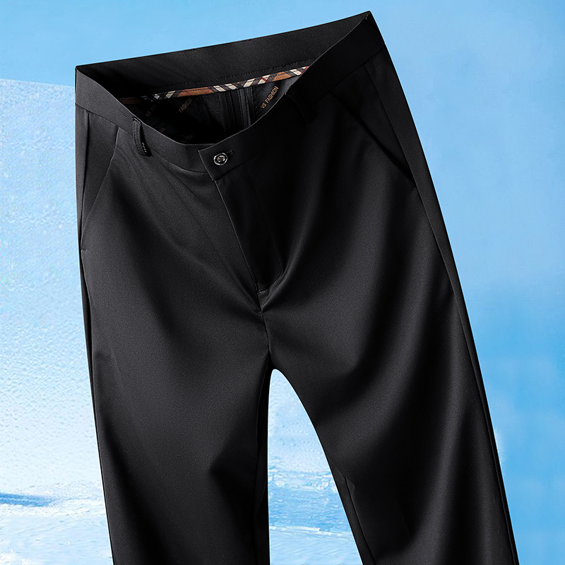 AliExpress Men's Stretch No-Iron Casual Trousers, view 5