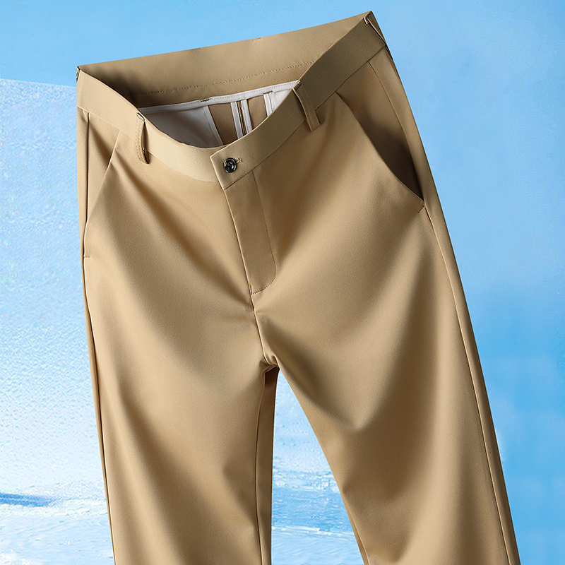 AliExpress Men's Stretch No-Iron Casual Trousers, view 6